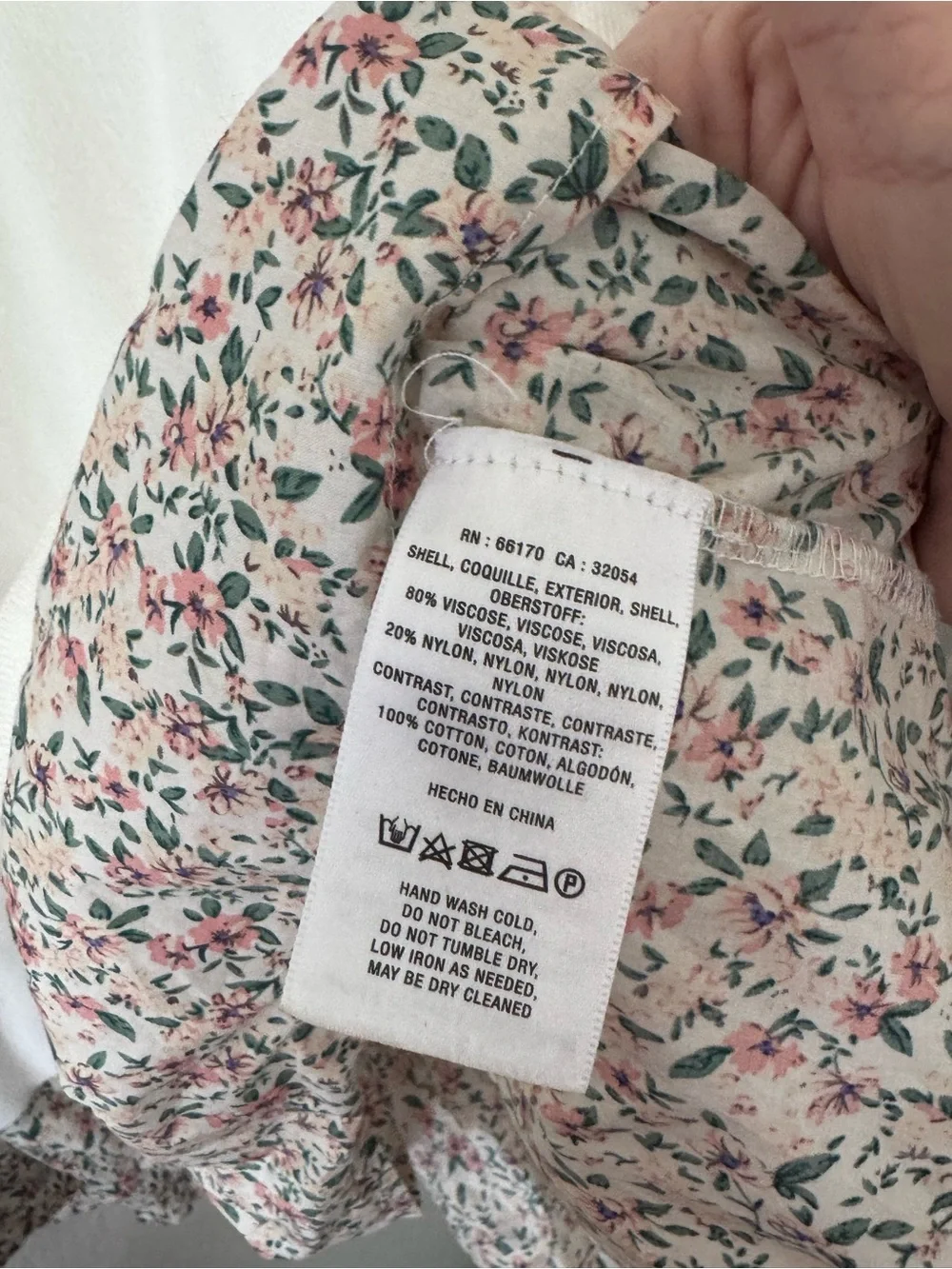 Anthropologie Floral Poplin Puff-Sleeve Peplum Top - White / Multi